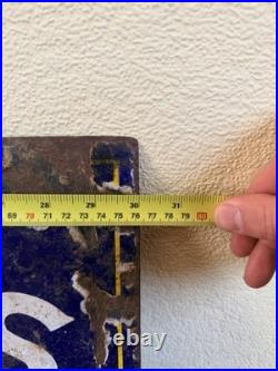 Antique rare enamel original sign Rowntree Chocolate