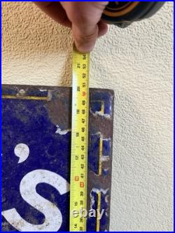 Antique rare enamel original sign Rowntree Chocolate