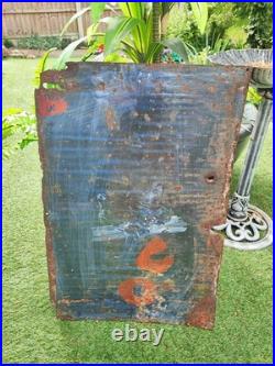 Antique/vintage' Waterman's Ideal Fountain Pen' Enamel Advertising Sign