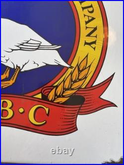 Aylesbury Brewery Company A. B. C Vintage Advertising Enamel Sign 14 X 14 Rare