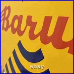 BARUM Enamel Sign ø 16.1 (41cm) Retro Vintage Garage Metal Porcelain Wall Decor BARUM Enamel Sign ø 16.1 (41cm) Retro Vintage Garage Metal Porcelain Wall Decor