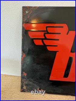 BSA vintage motorcycles enamel sign -man cave-garage -workshop rare rusty 12x8