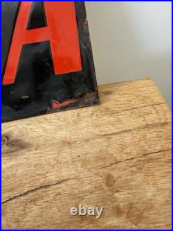 BSA vintage motorcycles enamel sign -man cave-garage -workshop rare rusty 12x8