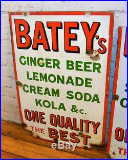 Batey's enamel sign advertising mancave garage metal vintage kitchen antique