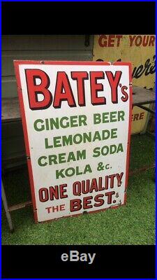 Batey's original advertising enamel sign, vintage, antique