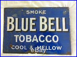 Blue Bell tobacco Old vintage enamel sign