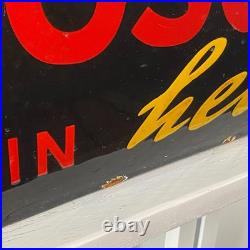 Bosch Enamel Sign 50x50cm (19.7x19.7) Rare Vintage Industrial Retro Signage