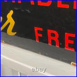 Bosch Enamel Sign 50x50cm (19.7x19.7) Rare Vintage Industrial Retro Signage