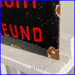 Bosch Enamel Sign 50x50cm (19.7x19.7) Rare Vintage Industrial Retro Signage