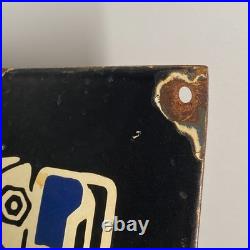 Bosch Enamel Sign 50x50cm (19.7x19.7) Rare Vintage Industrial Retro Signage