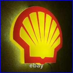 Bp Motor Spirit Illuminated Led Light Box Wall Sign Garage Vintage Not Enamel