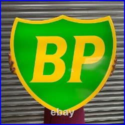 Bp Motor Spirit Illuminated Led Light Box Wall Sign Garage Vintage Not Enamel