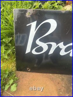 Braby Vintage Enamel Advertising Sign Early To Mid 20th Century