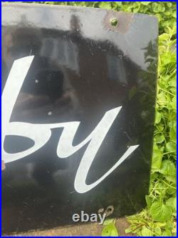Braby Vintage Enamel Advertising Sign Early To Mid 20th Century