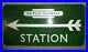 British_Rail_Railways_Green_STATION_vintage_sign_enamel_1950_train_Arrow_01_ynoa