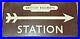 British_Rail_Railways_Station_Vintage_Enamel_Sign_circa_1940_train_Arrow_totem_01_jwvp