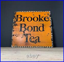 Brooke Bond Tea Enamel Sign. Antiques. Vintage
