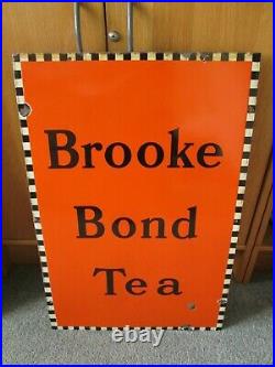 Brooke bond Tea enamel sign. Vintage enamel sign. Kitchenalia