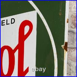 CASTROL Enamel Sign 19.7x15.7 (50x40cm) Rare Collector Vintage Gas Station Sign