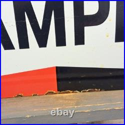 CHAMPION Enamel Sign 23.6x11.8 (60x30cm) Vintage Old Retro Collector Metal Sign CHAMPION Enamel Sign 23.6x11.8 (60x30cm) Vintage Old Retro Collector Metal Sign