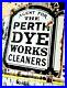 COLLECTABLE_Original_Antique_Vintage_Perth_Dye_Works_Enamel_SIGN_Black_White_01_lc