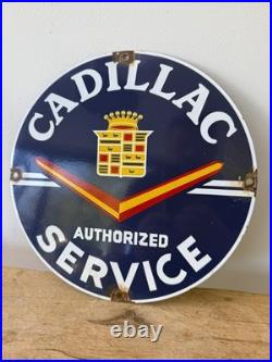 Cadillac Enamel Sign Vintage Garage-Man Cave 12Classic car -American diner