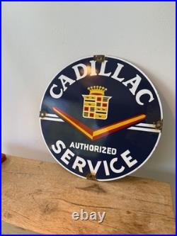 Cadillac Enamel Sign Vintage Garage-Man Cave 12Classic car -American diner