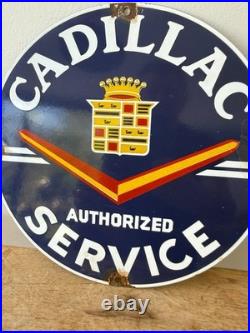 Cadillac Enamel Sign Vintage Garage-Man Cave 12Classic car -American diner