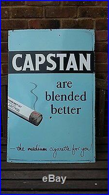 Capstan Enamel Vintage Advertising Panel Excellent Condition (Original)