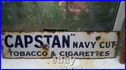 Capstan Navy Cut Vintage Enamel Sign