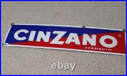 Cinzano Vermouth Vintage Enamel/Metal Advertising Sign Breweriana