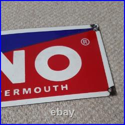 Cinzano Vermouth Vintage Enamel/Metal Advertising Sign Breweriana