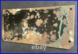 Clutch Adjustment Vintage Vehicle Maintenance Enamel Porcelain Sign Garage Plate Clutch Adjustment Vintage Vehicle Maintenance Enamel Porcelain Sign Garage Plate
