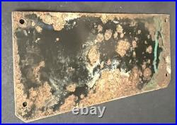 Clutch Adjustment Vintage Vehicle Maintenance Enamel Porcelain Sign Garage Plate