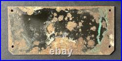 Clutch Adjustment Vintage Vehicle Maintenance Enamel Porcelain Sign Garage Plate