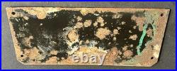 Clutch Adjustment Vintage Vehicle Maintenance Enamel Porcelain Sign Garage Plate