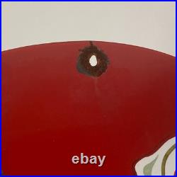 Coca-Cola Enamel Sign Ø 50cm (19.7) Big Nice Vintage Advertising Decoration