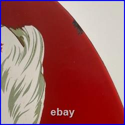 Coca-Cola Enamel Sign Ø 50cm (19.7) Big Nice Vintage Advertising Decoration