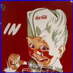 Coca-Cola Enamel Sign Ø 50cm (19.7) Big Nice Vintage Advertising Decoration