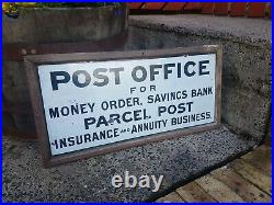 Collectable Vintage enamel Post Office sign