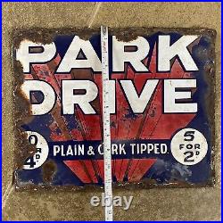 Condor Twist / Park Drive Vintage Enamel Sign