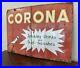Corona_Drinks_enamel_sign_advertising_decor_mancave_butcher_metal_vintage_retro_01_au