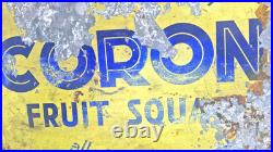 Corona Pop Double sided soft drink Vintage Advertising Metal Enamel Sign rare