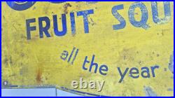 Corona Pop Double sided soft drink Vintage Advertising Metal Enamel Sign rare