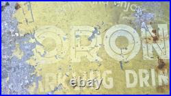 Corona Pop Double sided soft drink Vintage Advertising Metal Enamel Sign rare