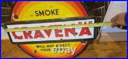 Craven A Vintage Enamel Coatef Sign Man Cave Garage Shed Home Bar
