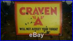 Craven a vintage enamel sign large