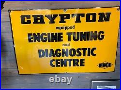Crypton Tune Vintage Enamel Sign Man Cave