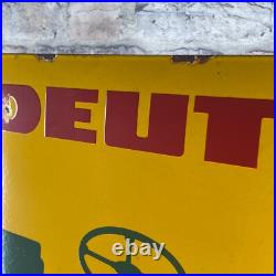 DEUTZ Enamel Sign 22.8x15 (58x38cm) Big Vintage Tractor Farming Service Signage DEUTZ Enamel Sign 22.8x15 (58x38cm) Big Vintage Tractor Farming Service Signage