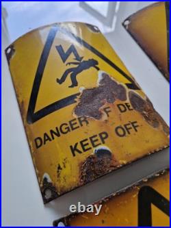 Danger Of Death Original Enamel Signs